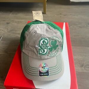 NWT 47 Brand MLB Seattle Mariners Men’s St Patricks Day One Size Ball Cap